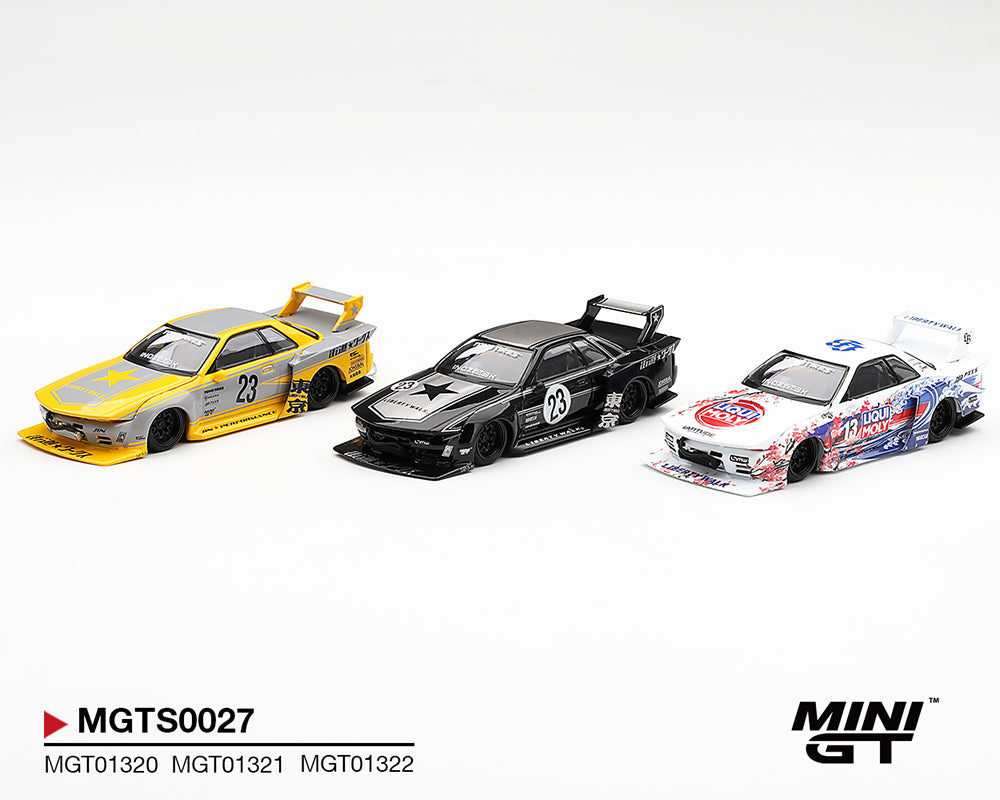 (Preorder) Mini GT 1:64 INOZETEK x Liberty Walk R32 Set 2026 Show Edition 3 Cars Set MGTS0027