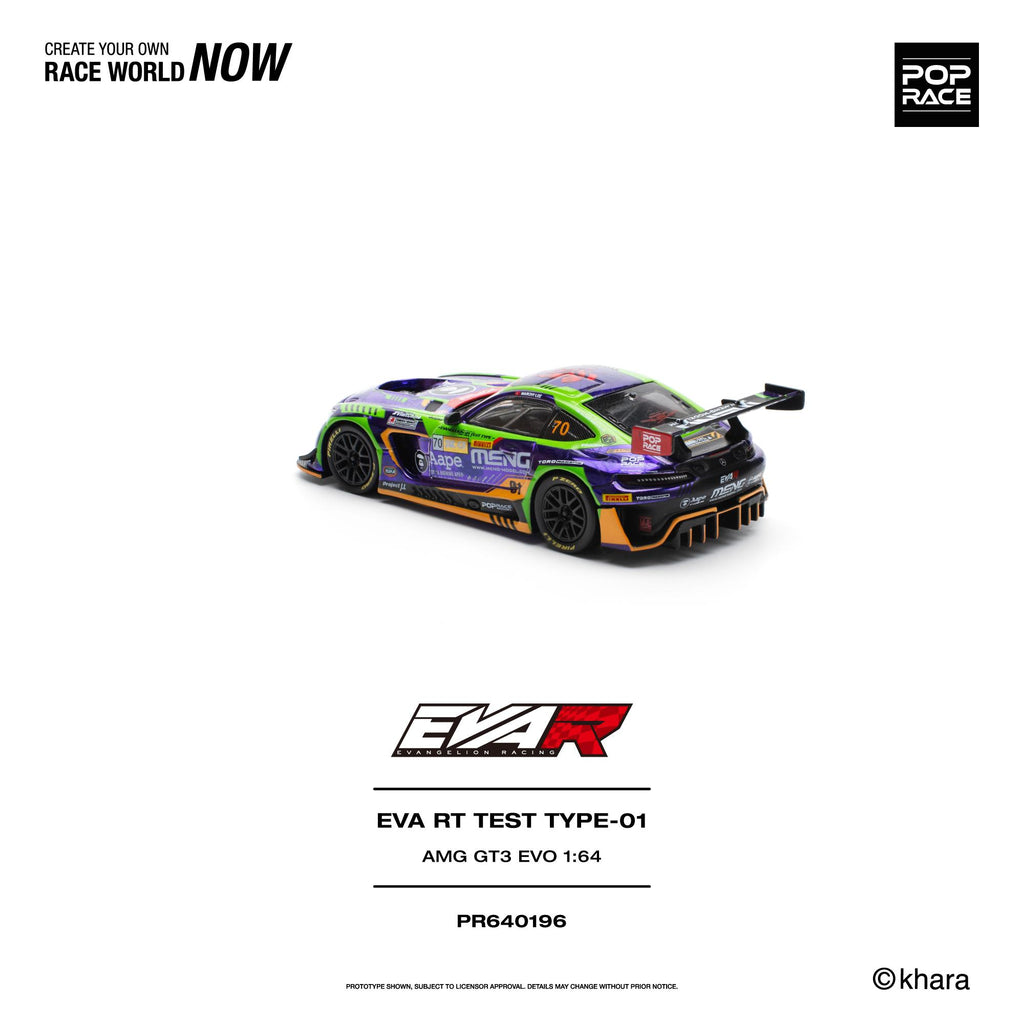 (Preorder) Pop Race 1:64 EVA RT Test Type-01 AMG GT3 Evo - Macau GP 2023