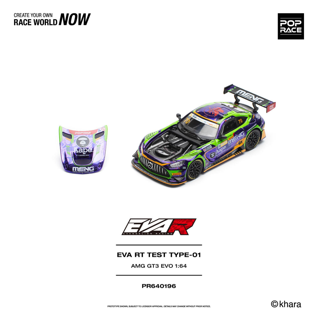 (Preorder) Pop Race 1:64 EVA RT Test Type-01 AMG GT3 Evo - Macau GP 2023