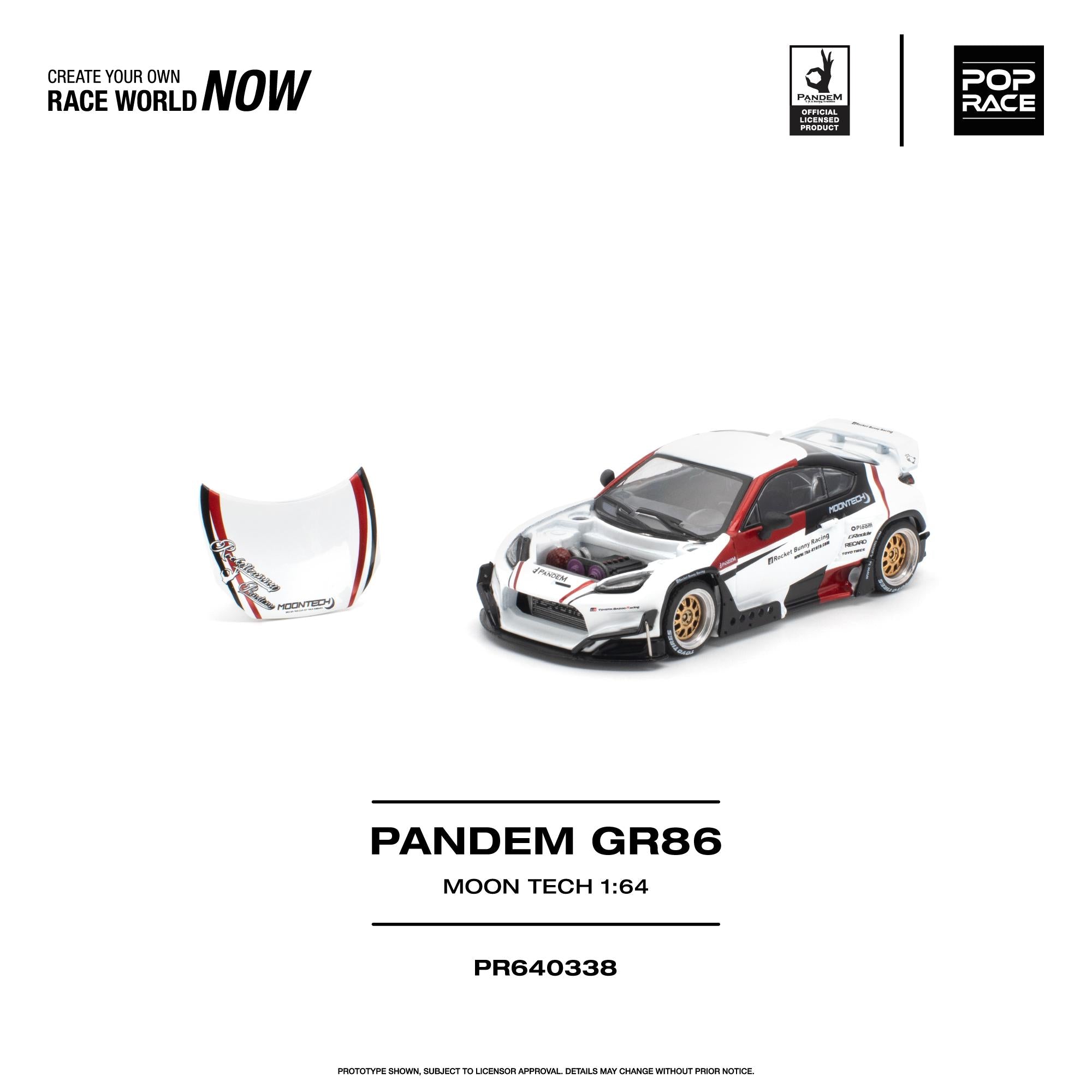 (Preorder) Pop Race 1:64 Pandem GR 86 Moontech PR640338