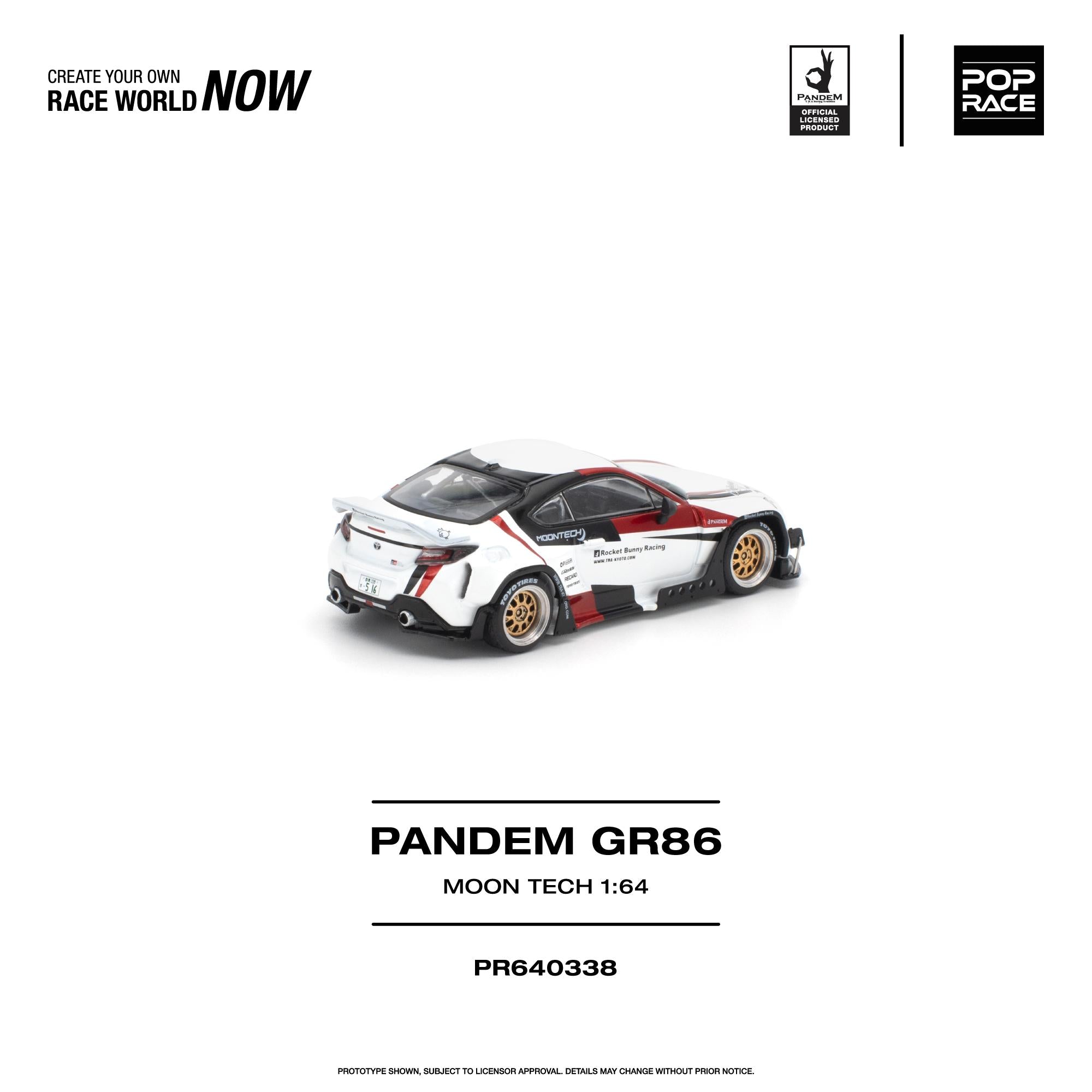 (Preorder) Pop Race 1:64 Pandem GR 86 Moontech PR640338