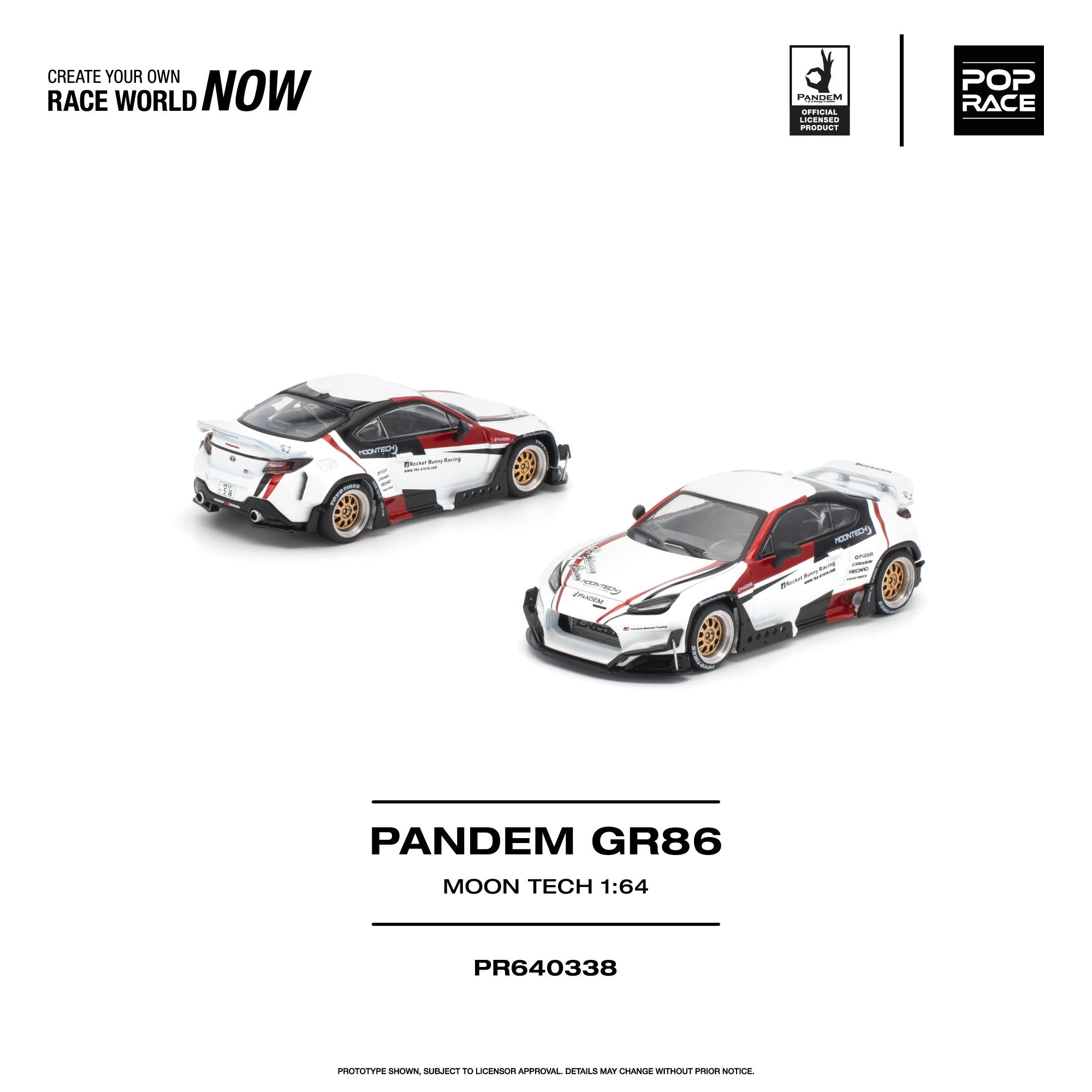 (Preorder) Pop Race 1:64 Pandem GR 86 Moontech PR640338
