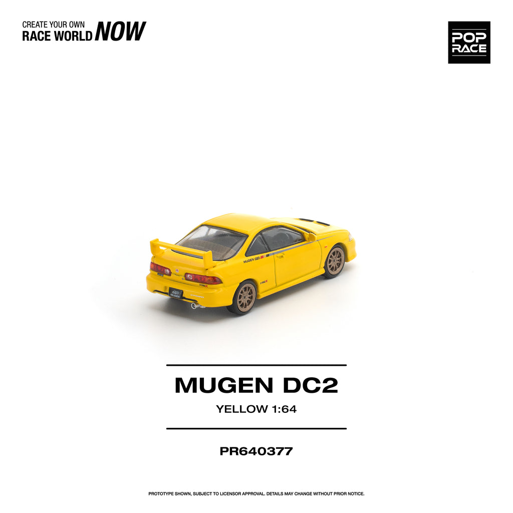 (Preorder) POPRACE 1/64 MUGEN DC2 - YELLOW