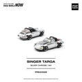 (Preorder) Pop Race 1/64 Singer Targa - Silver Chrome