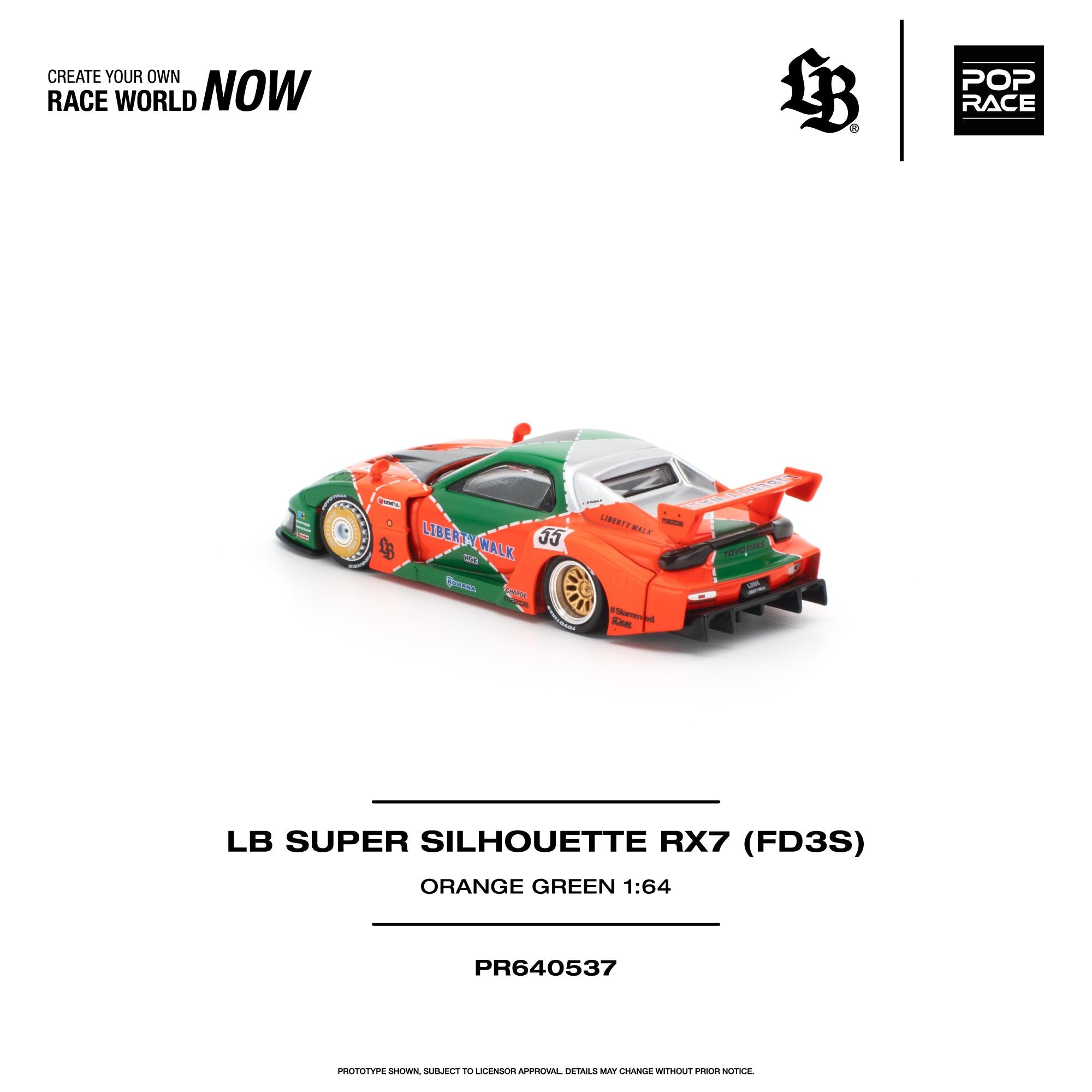 (Preorder) Pop Race 1:64 LB Super Silhouette RX7 (FD3S) PR640537