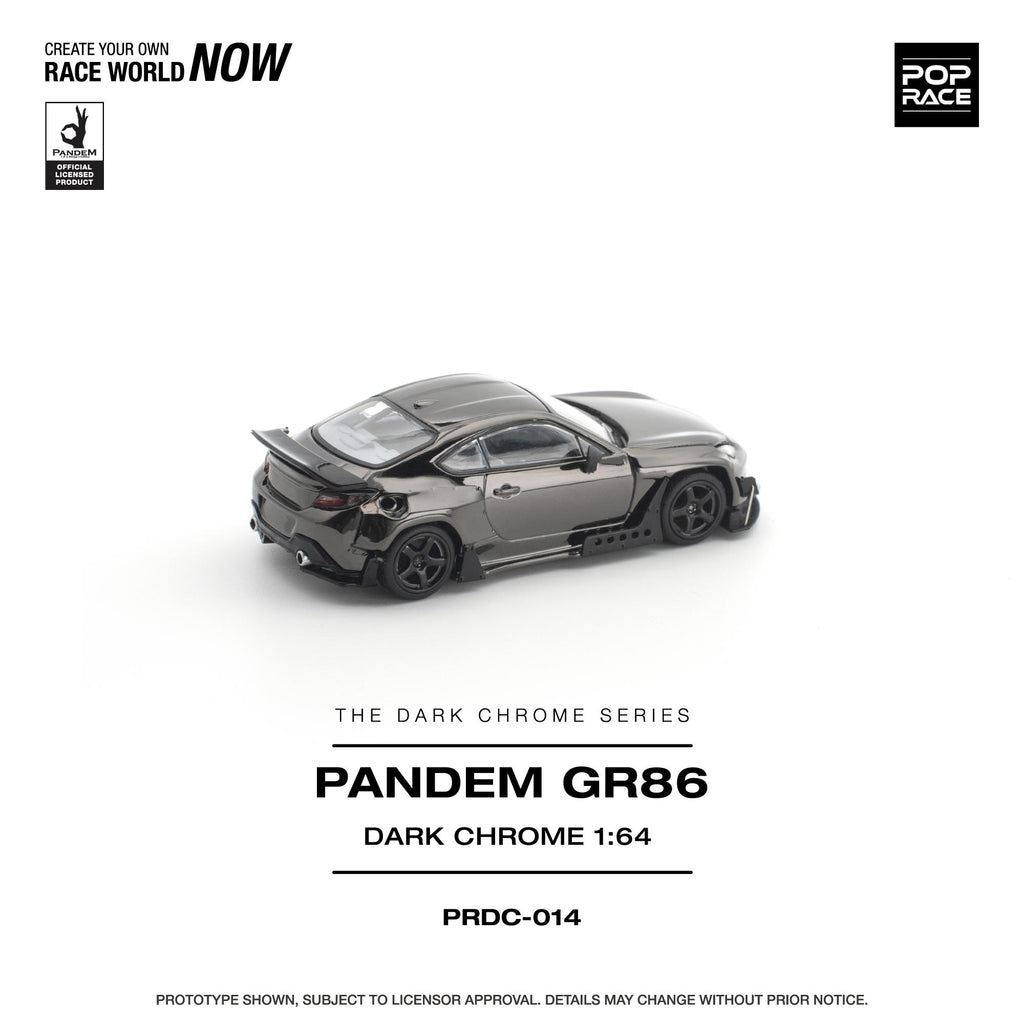 (Preorder) Pop Race 1/64 Pandem GR 86 - Dark Chrome
