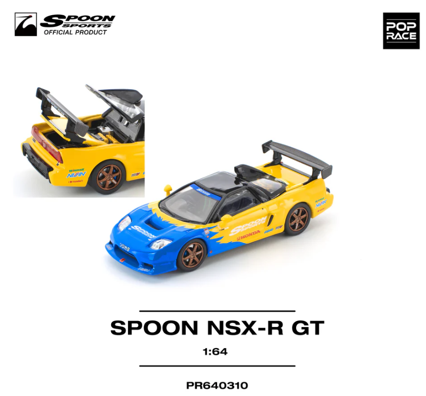Pop Race 1/64 Honda Spoon NSX R GT