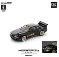 Pop Race 1/64 Pandem Nissan Silvia S13 - BLACK