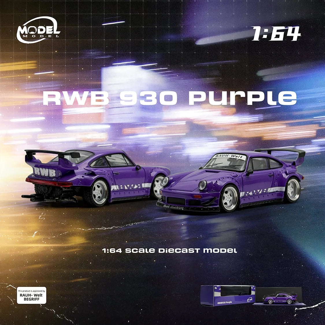 MODELMODEL 1:64 RWB 930 Purple MM64-RWB930-003