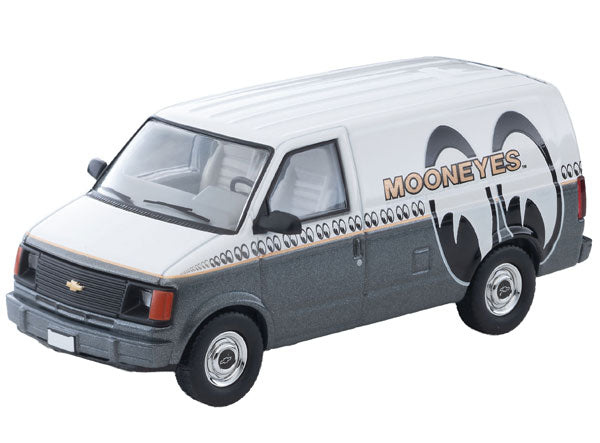 (Preorder) Tomica Limited Vintage LV-N344c Chevrolet Astro Van (MOONEYES) White/Gray