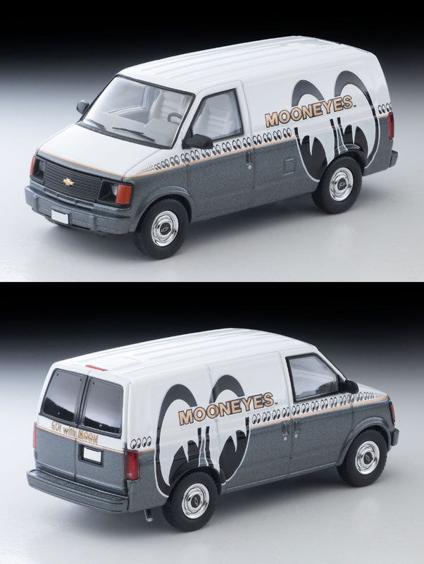(Preorder) Tomica Limited Vintage LV-N344c Chevrolet Astro Van (MOONEYES) White/Gray