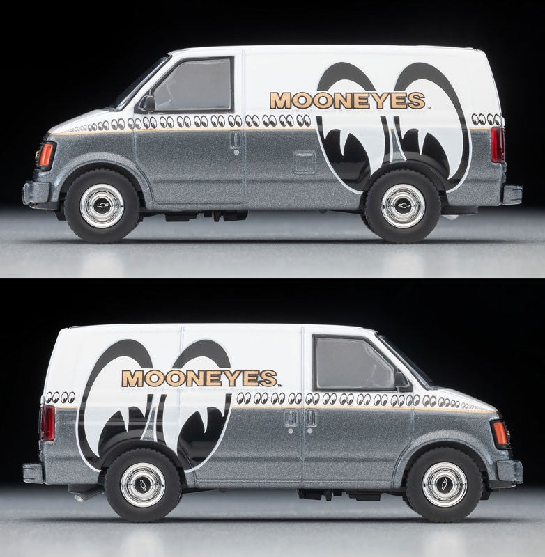 (Preorder) Tomica Limited Vintage LV-N344c Chevrolet Astro Van (MOONEYES) White/Gray