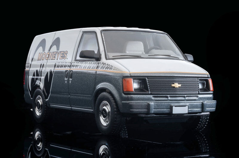 (Preorder) Tomica Limited Vintage LV-N344c Chevrolet Astro Van (MOONEYES) White/Gray