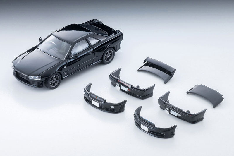 (Preorder) Tomica Limited Vintage NEO 1:64 Nissan Skyline ER34 25GT TURBO w/Option Part (Black) 2000 Model LV-N353c
