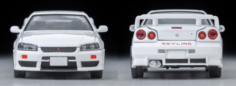 (Preorder) Tomica Limited Vintage NEO 1:64 Nissan Skyline ER34 25GT TURBO w/Option Part (White) 1998 Model LV-N365b