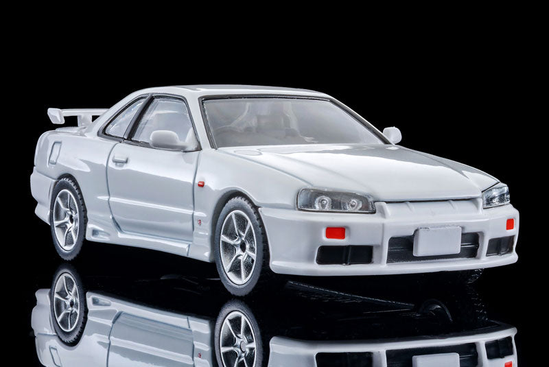 (Preorder) Tomica Limited Vintage NEO 1:64 Nissan Skyline ER34 25GT TURBO w/Option Part (White) 1998 Model LV-N365b