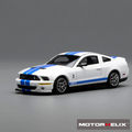 Motorhelix x Greenlight 1:64 Ford Mustang Shelby GT500 2007 White with Blue Stripe