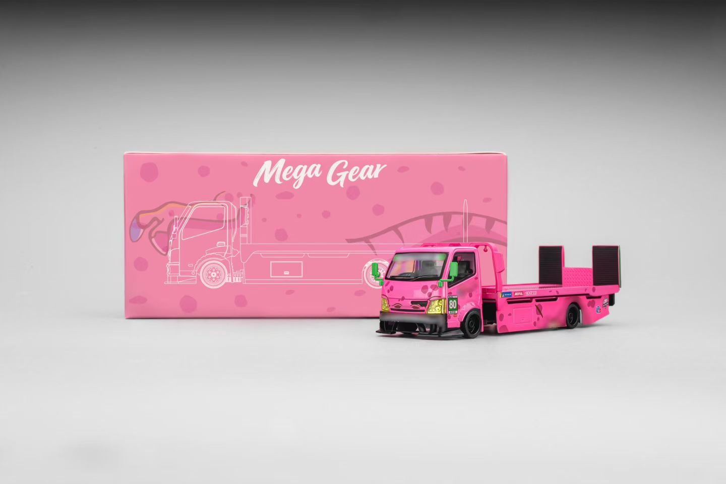 Mega Gear 1:64 CUSTOM TOW TRUCK ROXY Pink Diecast Model