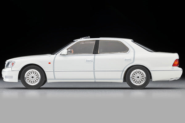 (Pre-order) Tomica Limited Vintage NEO LV-N356c/d Toyota Celsior C Specification 10th Anniversary Edition (White/Silver)