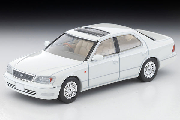 (Pre-order) Tomica Limited Vintage NEO LV-N356c/d Toyota Celsior C Specification 10th Anniversary Edition (White/Silver)