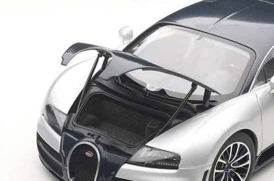 AUTOART 1:18 Bugatti Veyron Super Sport Dark Blue Carbon/Silver 70939