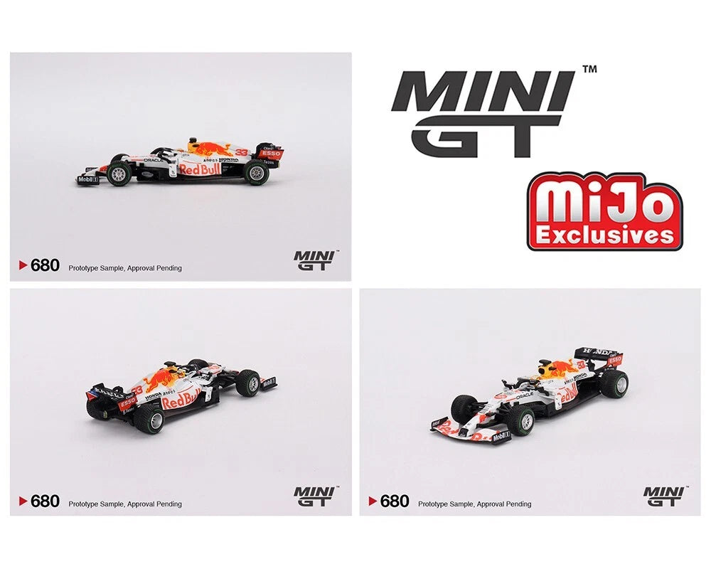 Mini GT 1:64 Red Bull RB16B #33 Max Verstappen 2021 Turkish GP 2nd Place #680