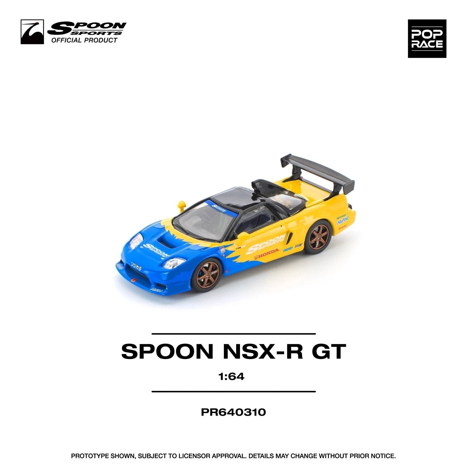 Pop Race 1/64 Honda Spoon NSX R GT