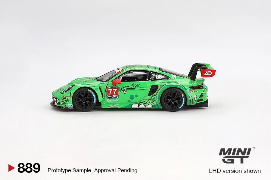 Mini GT 1:64 Porsche 911 GT3 R #77 AO Racing 2024 IMSA Daytona 24 Hrs #889