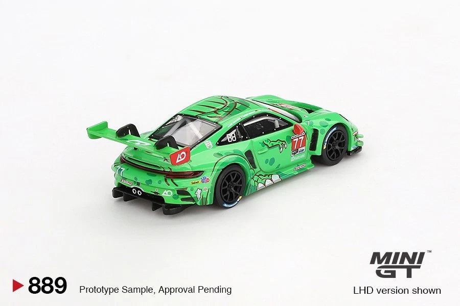 Mini GT 1:64 Porsche 911 GT3 R #77 AO Racing 2024 IMSA Daytona 24 Hrs #889