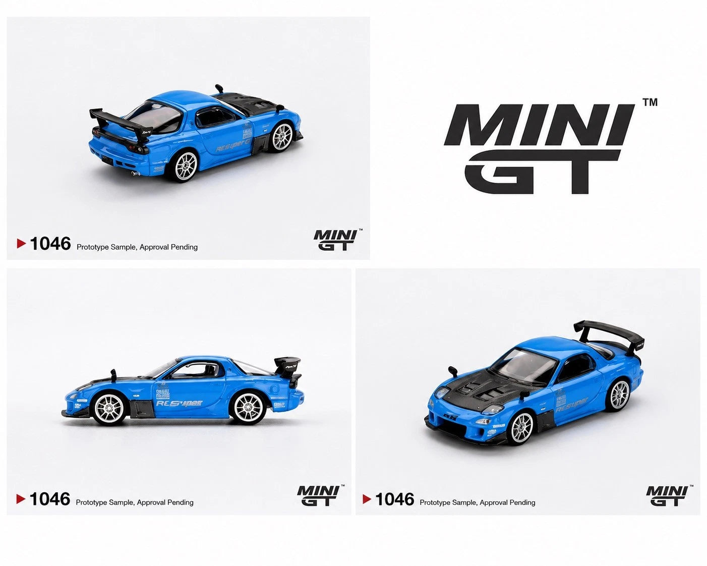 Mini GT 1:64 Mazda RX-7 RE-Amemiya 20B NA 3ROTOR-7 “Ama-san Go” #1046