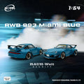 MODELMODEL 1/64 RWB 993 Miami Blue (Paper Box) MM64-RWB993-005