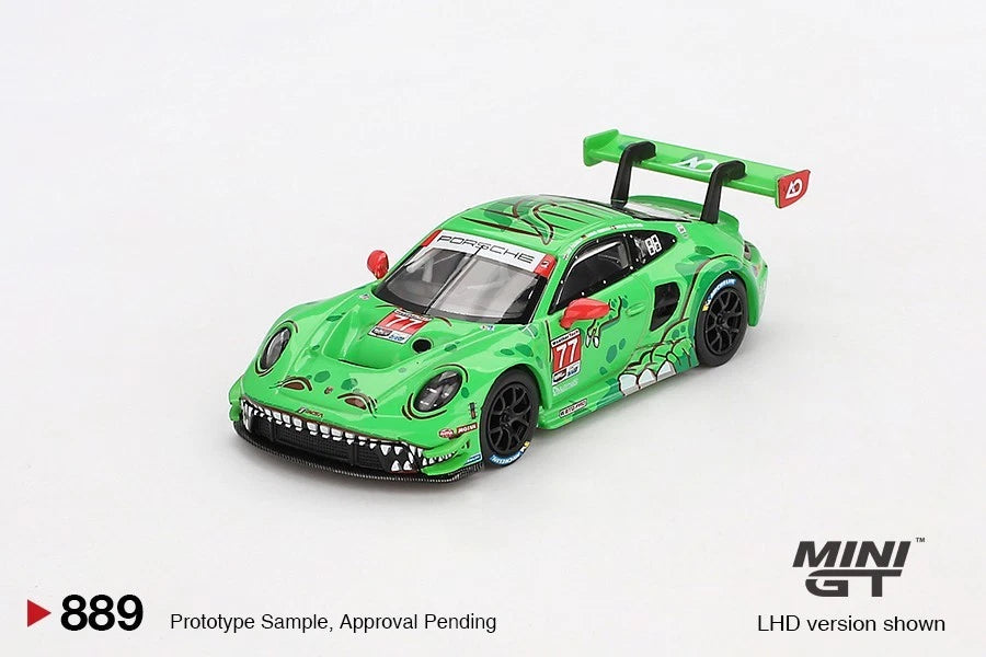 Mini GT 1:64 Porsche 911 GT3 R #77 AO Racing 2024 IMSA Daytona 24 Hrs #889