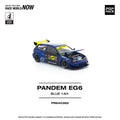 Pop Race 1:64 Honda Civic EG6 Pandem – Blue Sunoco