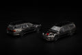 (Preorder) Pop Race 1:64 R34 Wagon Dark Chrome PRDC018